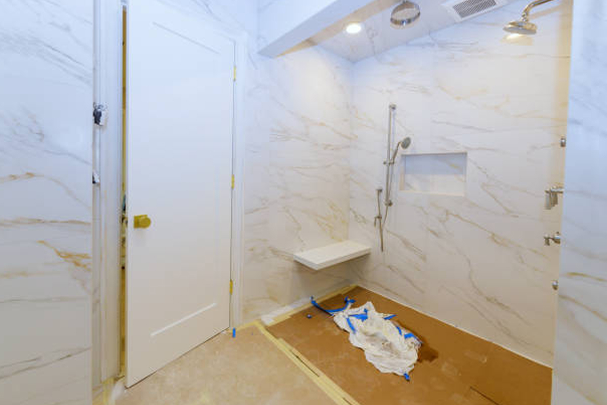 Bathtub to Walk-In Shower Conversion Bathroom installation Rockford