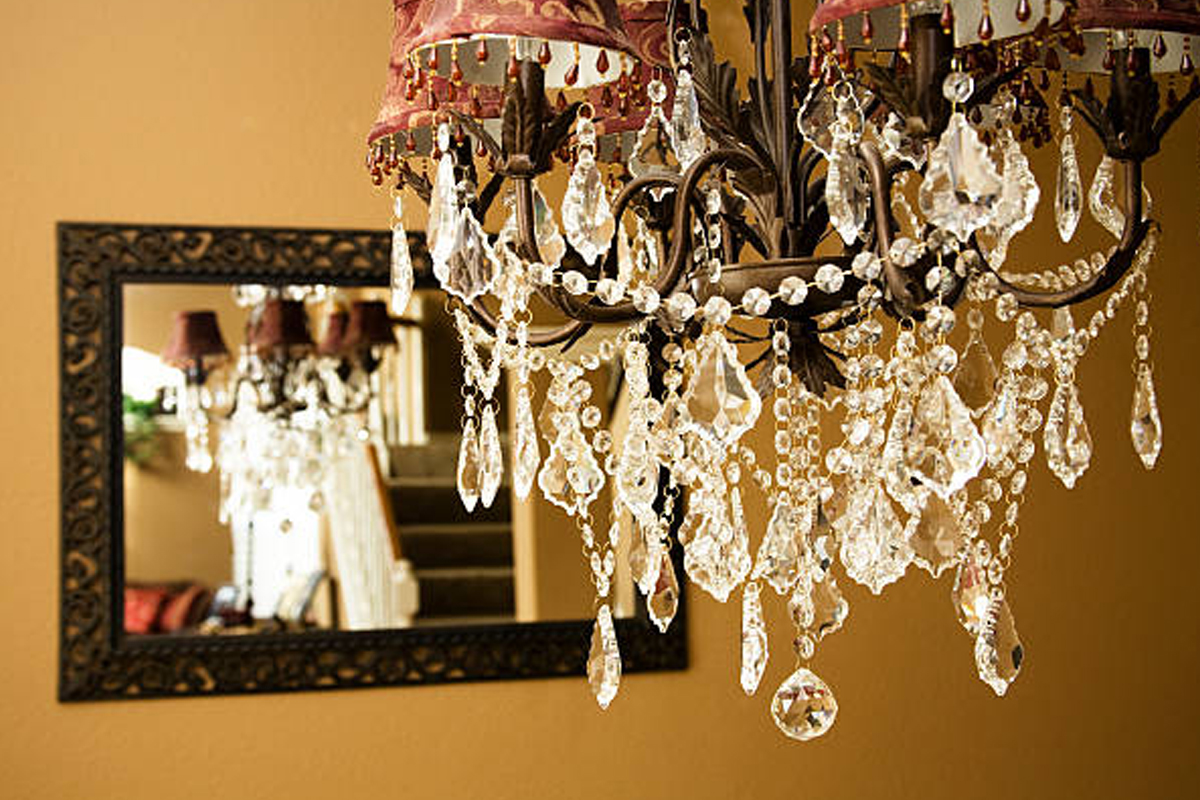 Crystal & Prism Chandelier Installation Rockford