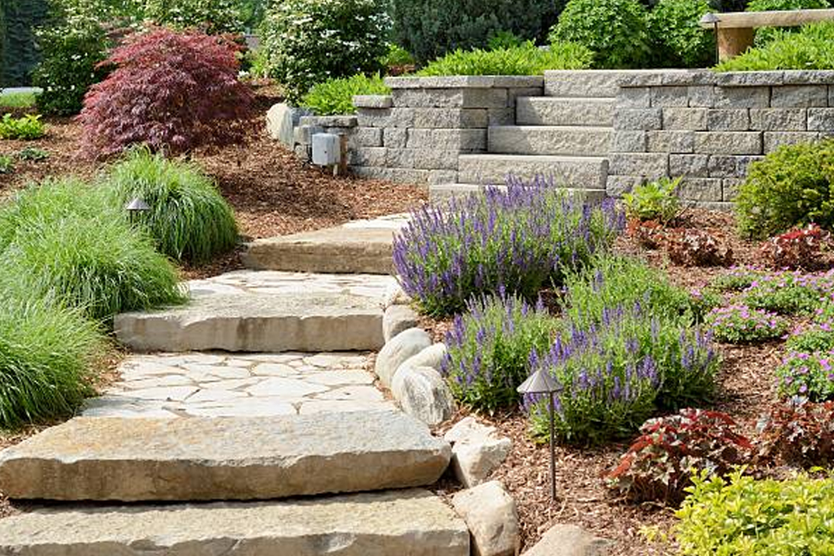 Natural Flagstone & Bluestone Installation Rockford