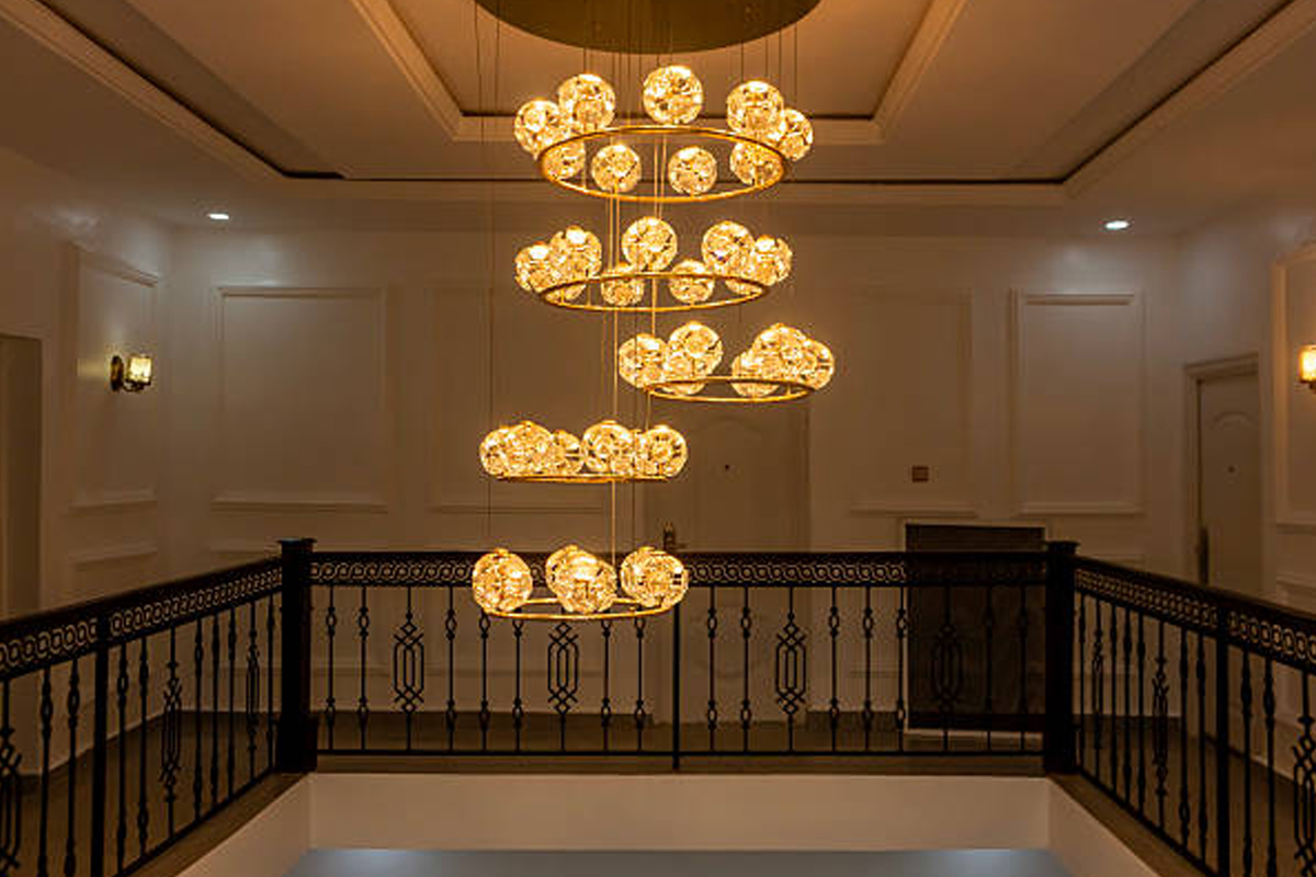 Tiered & Multi-Level Chandelier Installation Rockford
